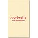 Big Word Cocktails Linen Like Guest Towels Image 3 of 4